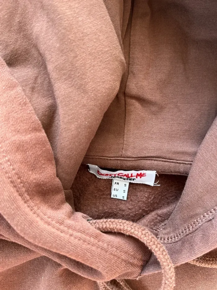Sweat-shirt marron taille S - photo numéro 3
