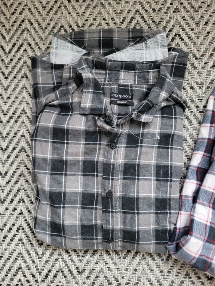 Lot 2 chemises à carreaux taille XL neuves - photo numéro 2