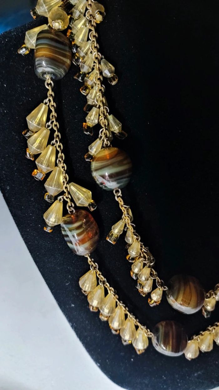 Magnifique collier vintage inspiration 70's - photo numéro 3