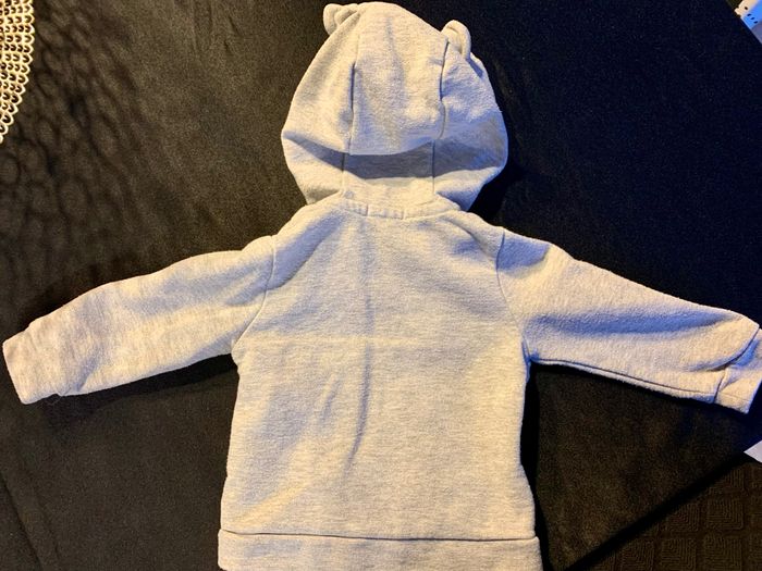 Sweat à capuche fille 6 mois paillettes Verbaudet - photo numéro 4