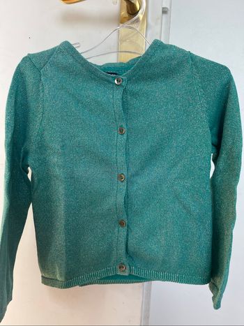 Gilet Kiabi vert à  paillettes