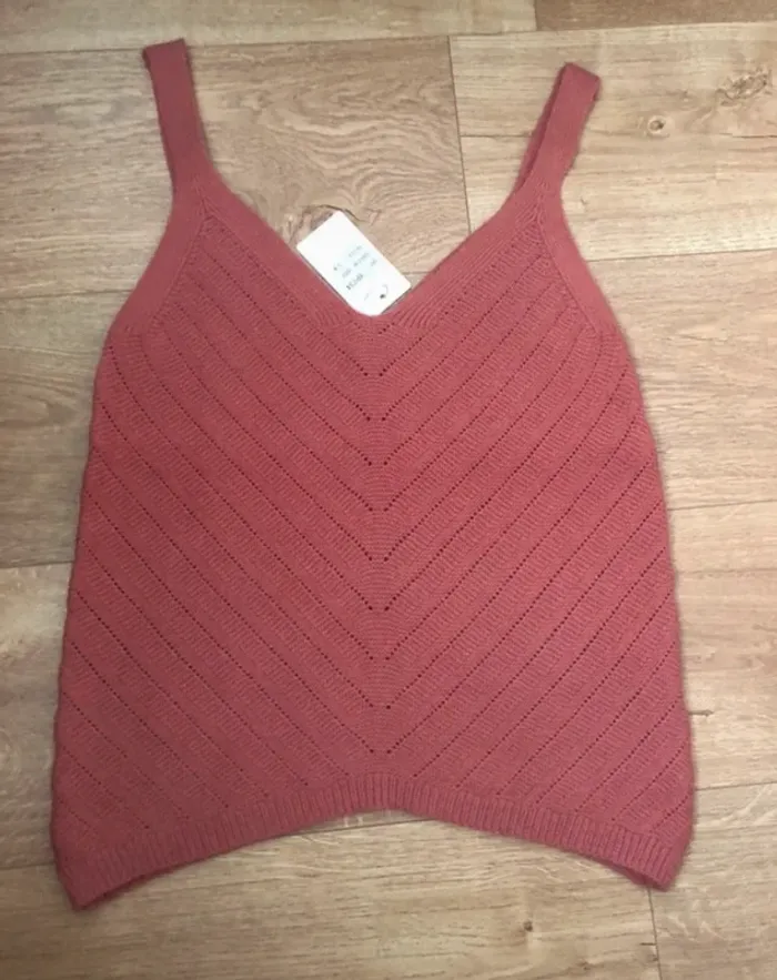 Haut top rose sans manches - photo numéro 3
