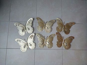 Lot de 6 papillons décoratifs 