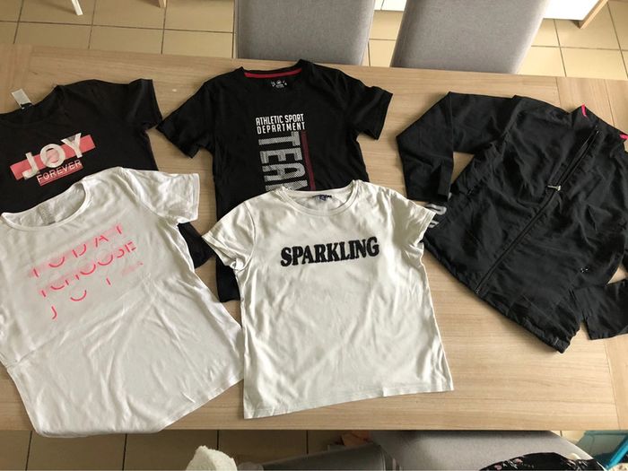 Lot t-shirt + veste Energetics