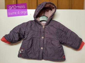 Lot 3 vestes fille 12mois 