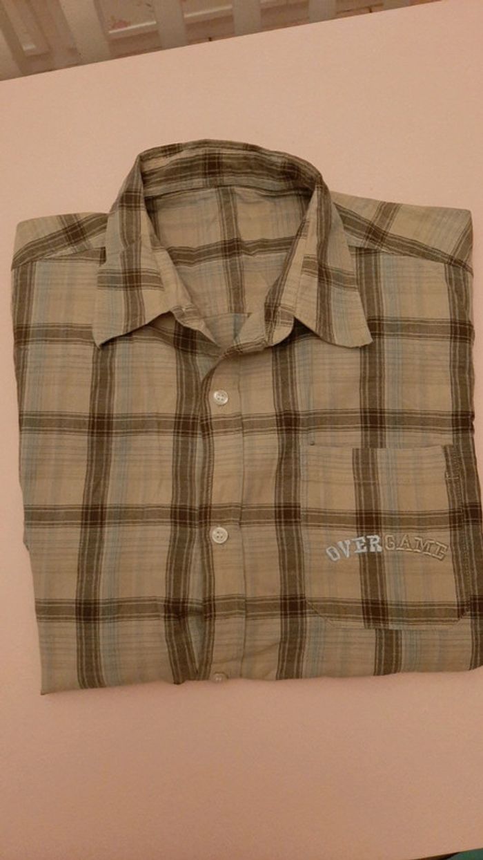 Chemise manches courtes 16 ans garçon