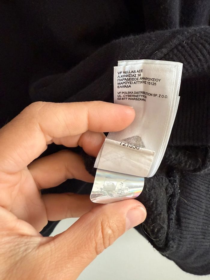 Pull / Sweat à capuche The North Face taille L couleur noir logo blanc - photo numéro 4