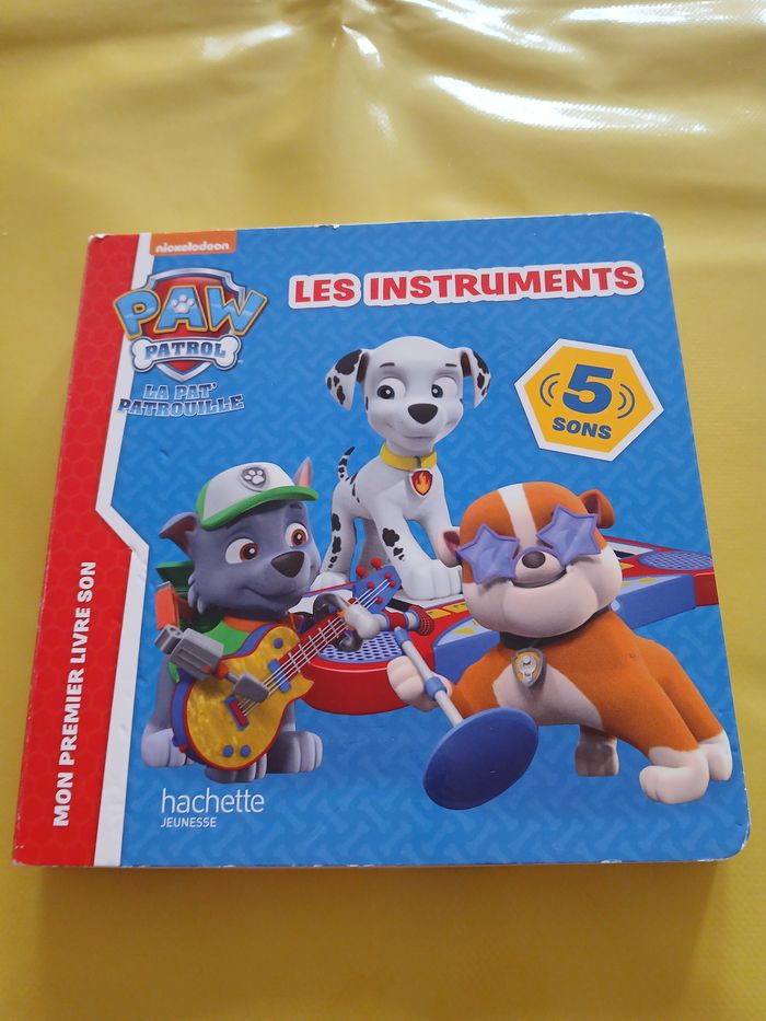 livre sonores pat patrouille les instruments