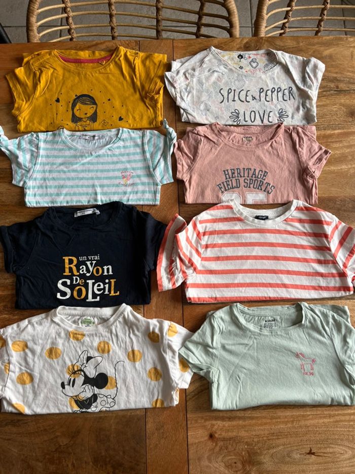 Lot de 12 tshirts MC fille 5 ans - photo numéro 9