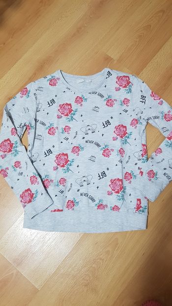 Sweat fleuri Gémo 12 ans