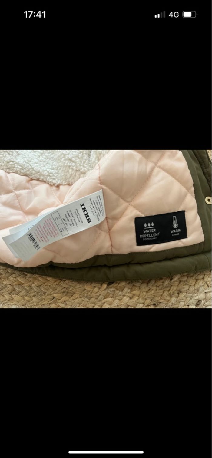 Manteau IKKS - 12 mois - Vert kaki - photo numéro 4