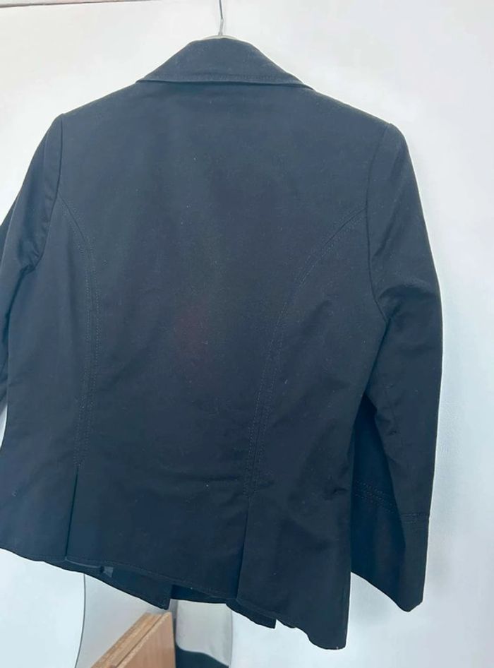 Veste  noire courte avec plis T38 - photo numéro 7