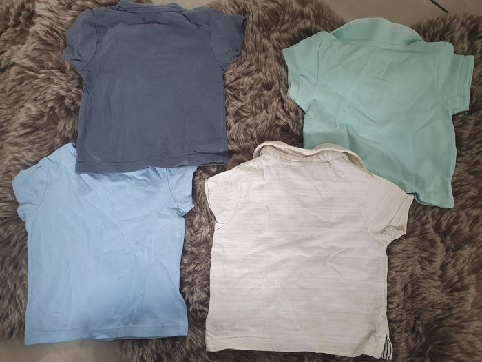 Lot 2 polos et 2 t-shirts taille 1 mois - photo numéro 2