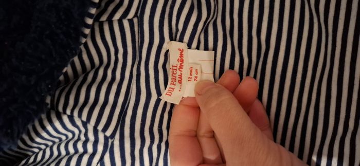 Veste polaire marine 12M DPAM - photo numéro 5