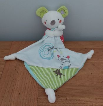 Doudou souris mouchoir - Pommette 