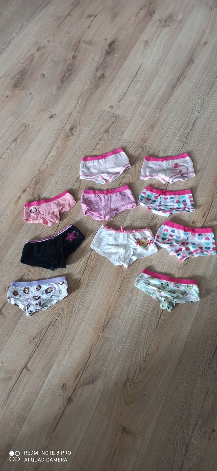 Lot de culottes shortys 4 ans