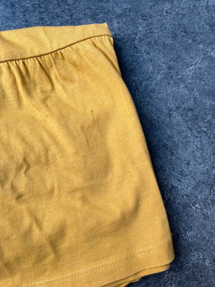 T-shirt manches longues fille jaune moutarde - photo numéro 5