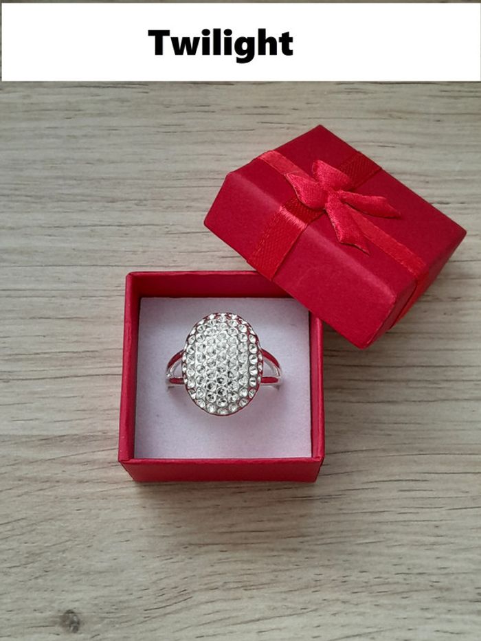 Bague de fiançailles Bella,série Twilight taille 60, plaquée argent
