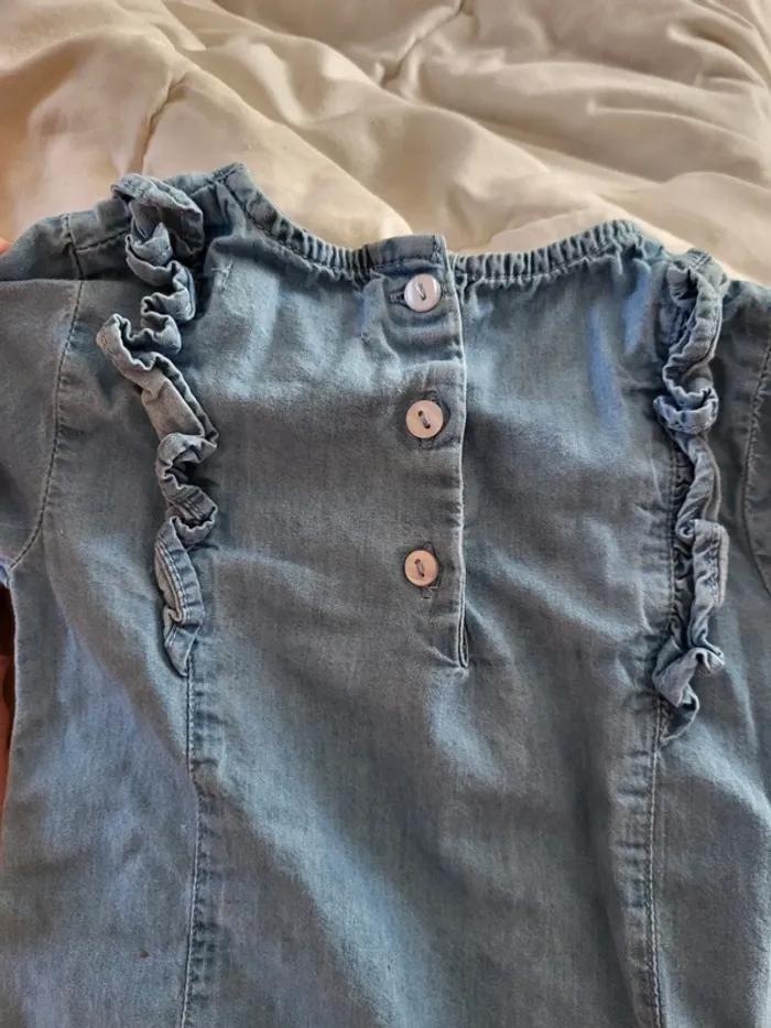 🌼 Chemisier en jeans 36mois fille, Mes Petits Cailloux 🌼 - photo numéro 4