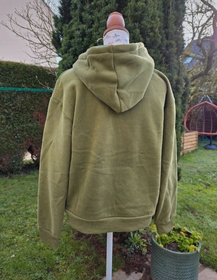 Sweat vert "good vibes" en coton taille M - photo numéro 2
