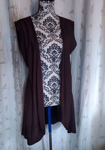 Gilet marron fin taille unique
