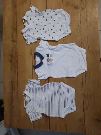 Lot de 3 bodies à col Obaïbi