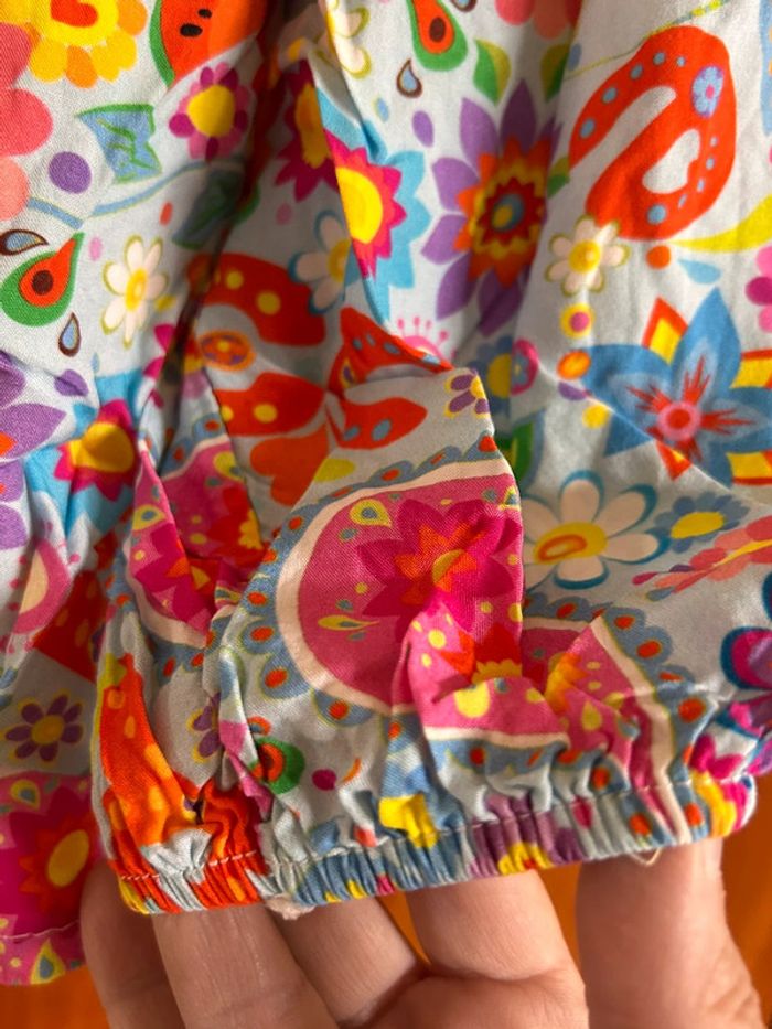 Blouse manches longues multicolore taille unique Farfalla - photo numéro 3