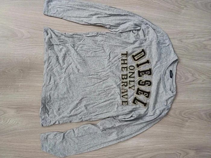 t-shirt manches longues garçon gris taille 14 ans DIESEL neuf - photo numéro 2