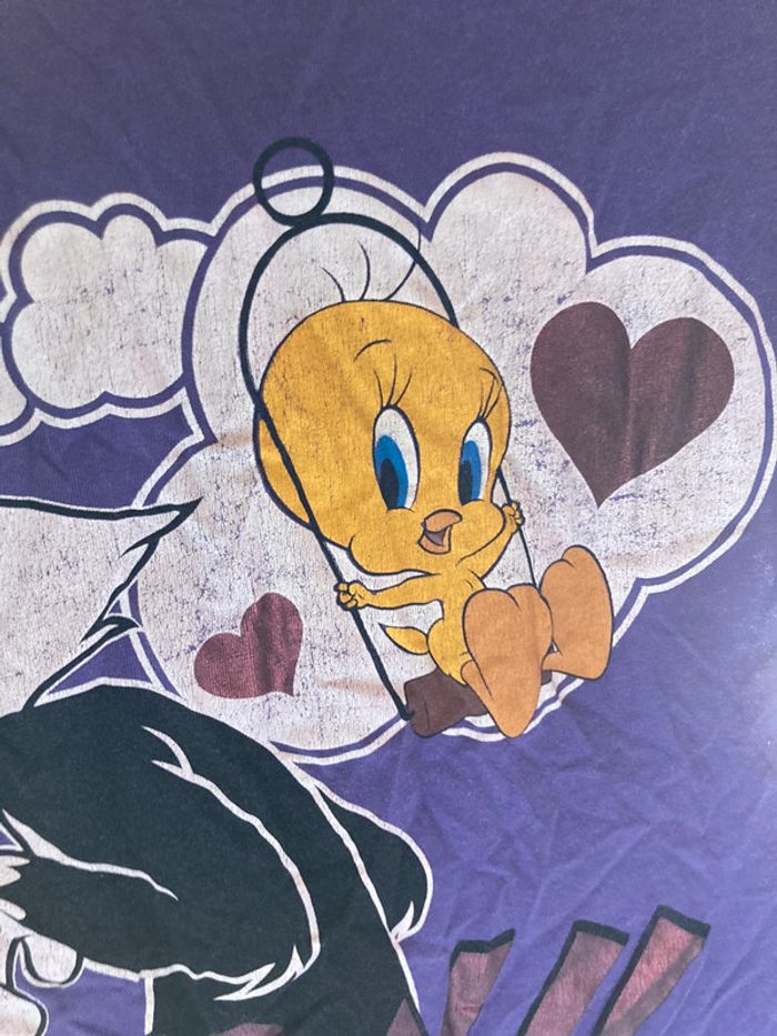 Superbe t-shirt Titi et Grosminet cartoons taille S - photo numéro 5