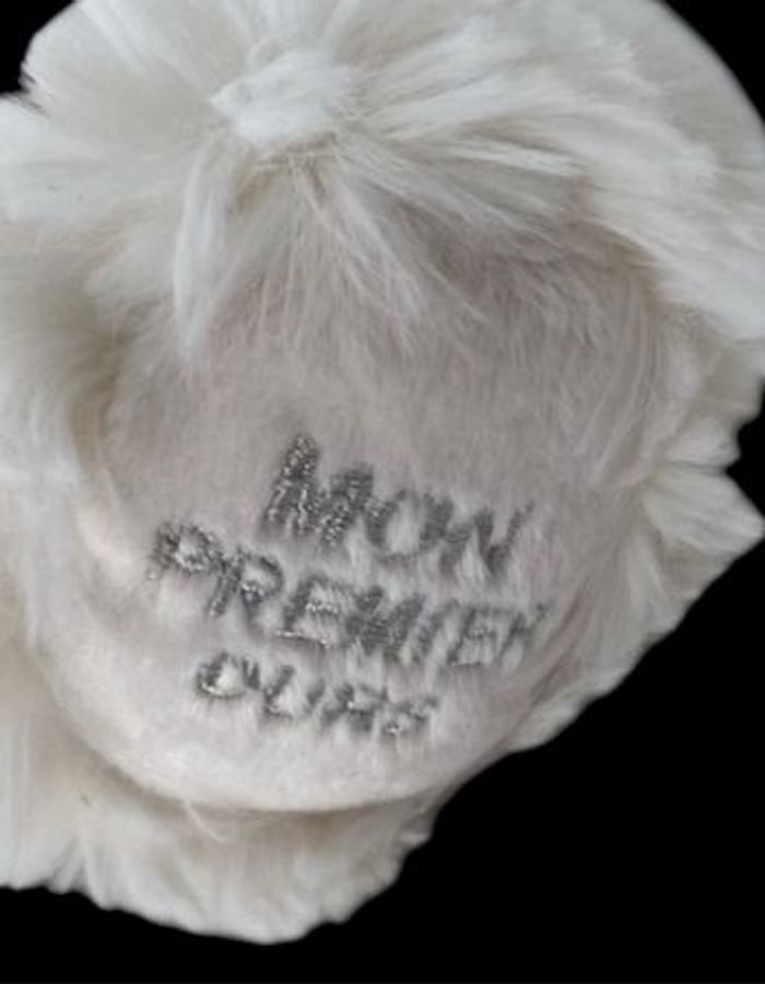 B6025❤️ 28cm Doudou Peluche BUKOWSKI Mon Premier Ours Blanc Crème Écru Beige - photo numéro 2