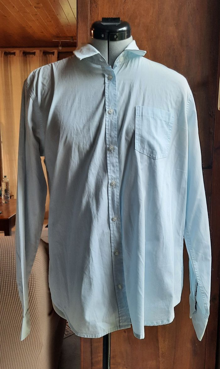 Chemise bleue très claire, Influx, taille 46 - photo numéro 3