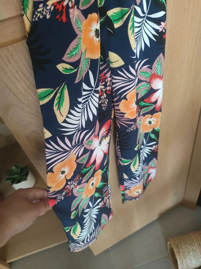 Combi pantalon fluide fleurs - photo numéro 5