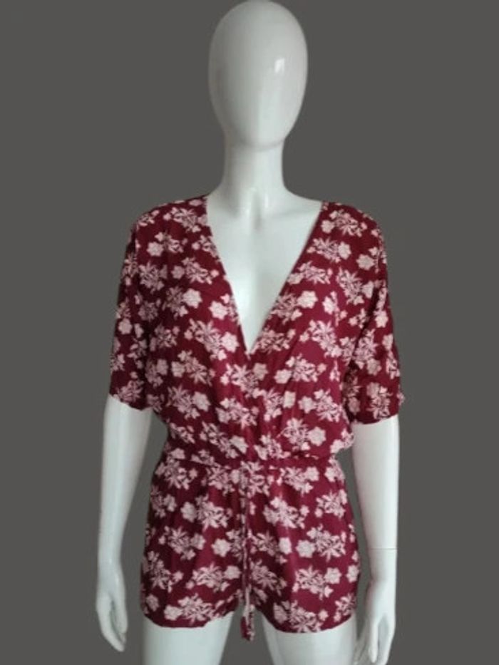 Combishort à fleurs