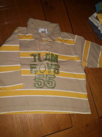 Polo manches longues 12 mois garçon