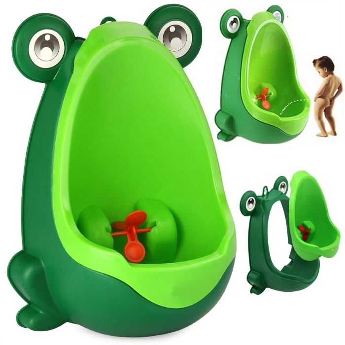 URINOIR MURAL POUR BÉBÉ GARÇON en forme de  GRENOUILLE - photo numéro 5