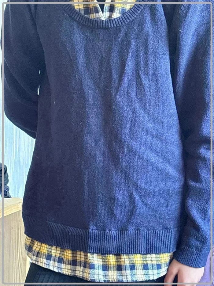 Pull avec chemise taille 38 - photo numéro 2