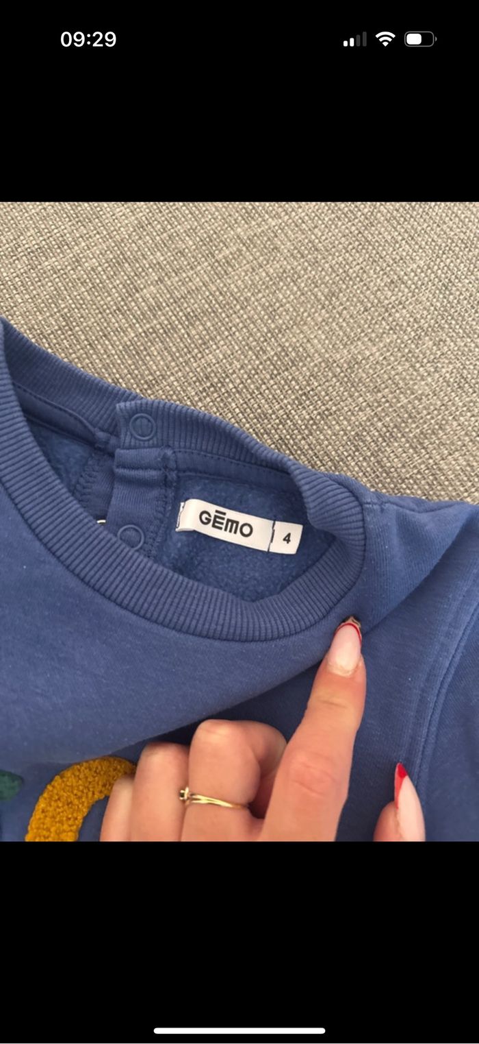 Lot de 2 sweats garçon 4 ans gemo - photo numéro 6