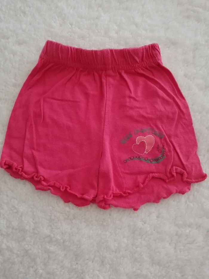 Jupe short rose fille 3 mois