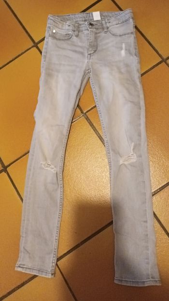Jeans gris H&M 8 9 ans