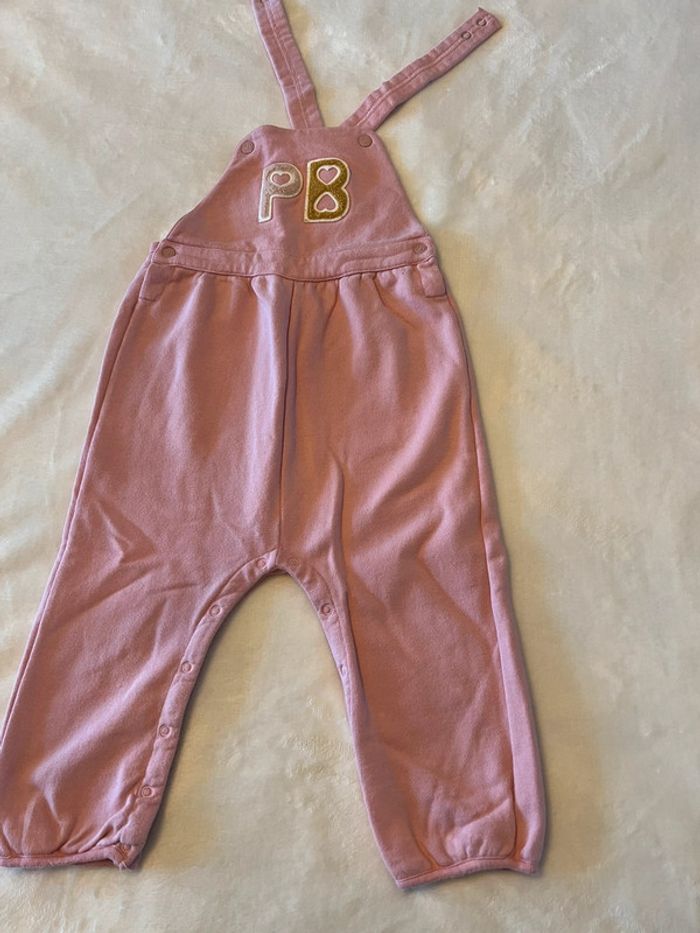 Salopette rose Petit Bateau taille 36M/95cm - photo numéro 3