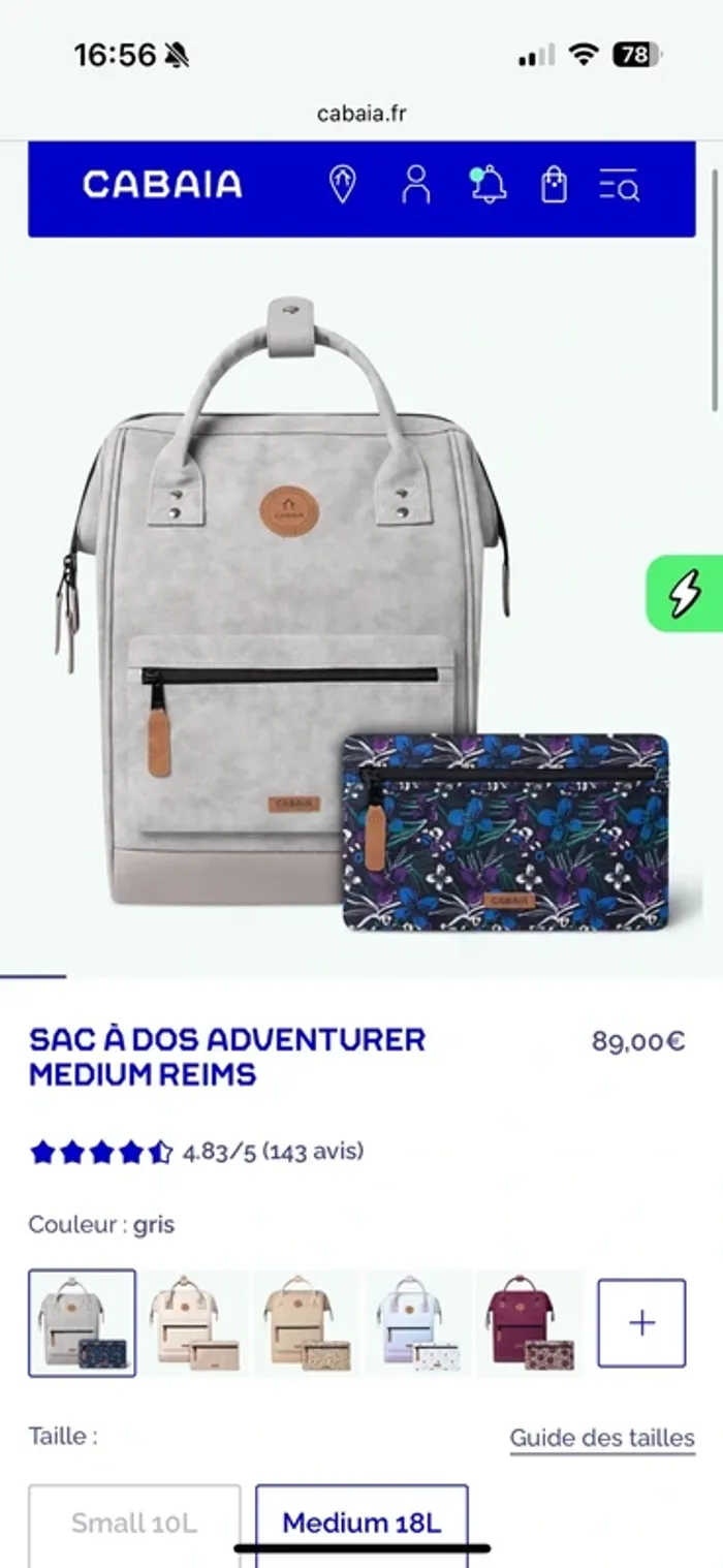 Sac à dos Cabaïa M REIMS - photo numéro 14