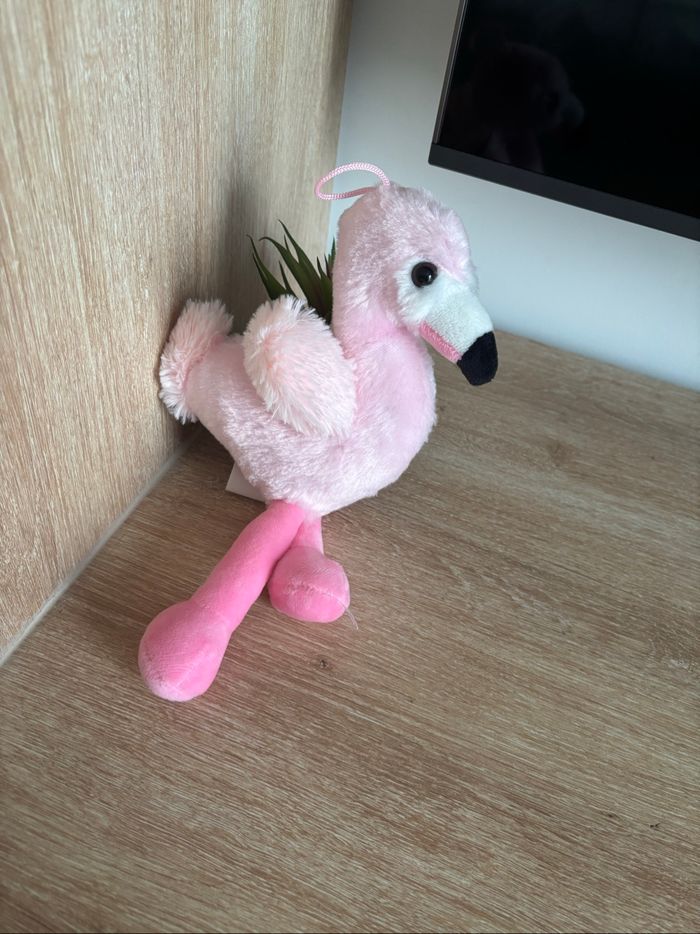 Peluche flamand rose