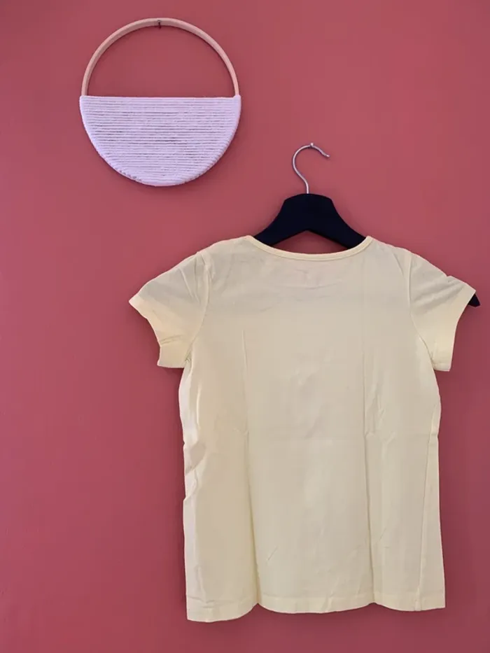 T-shirt jaune fille In Extenso – 10 ans - photo numéro 3