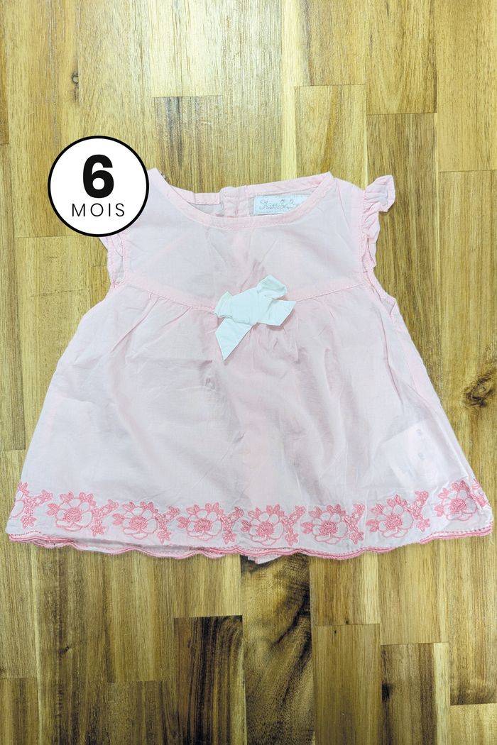 Robe / Tunique rose légère - bébé fille 6 mois