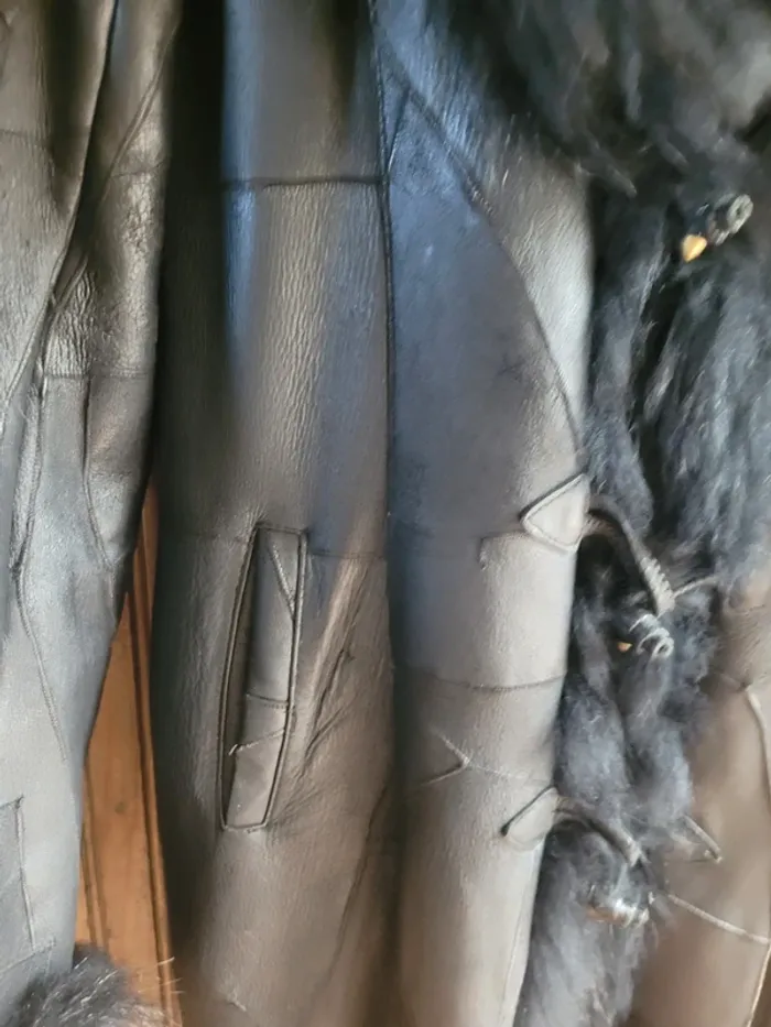 Manteau vintage cuir - photo numéro 4