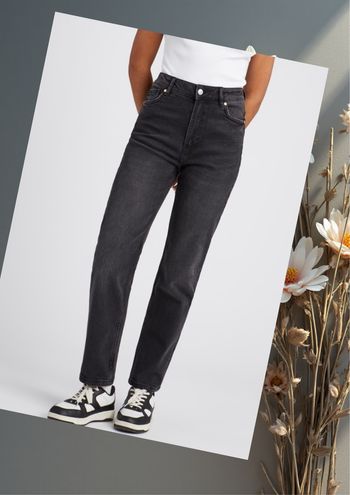 Jean mom fit - Noir