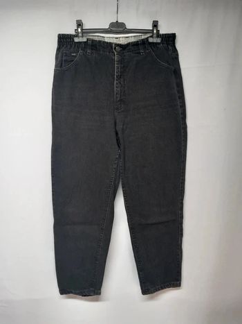 Jeans taille haute Lee Noir en coton