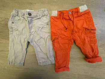 2 pantalons 6 mois