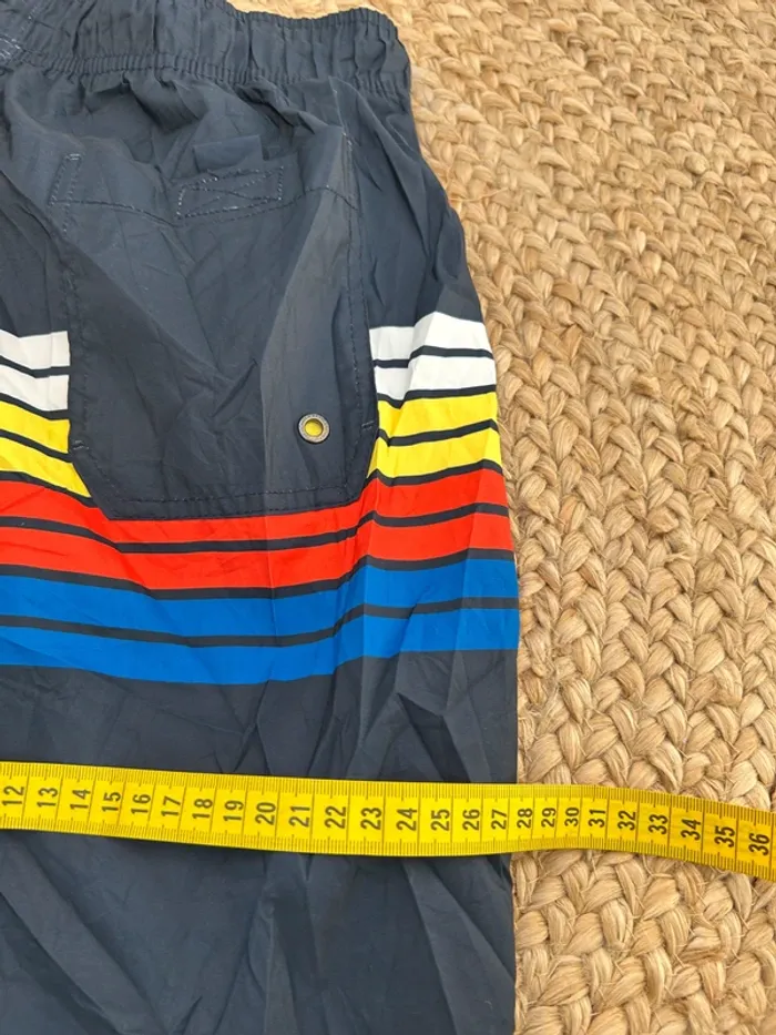 Short de Bain Nautica Marine et Rouge Homme S | Très Bon État | Style Classique | BS1989 - photo numéro 7