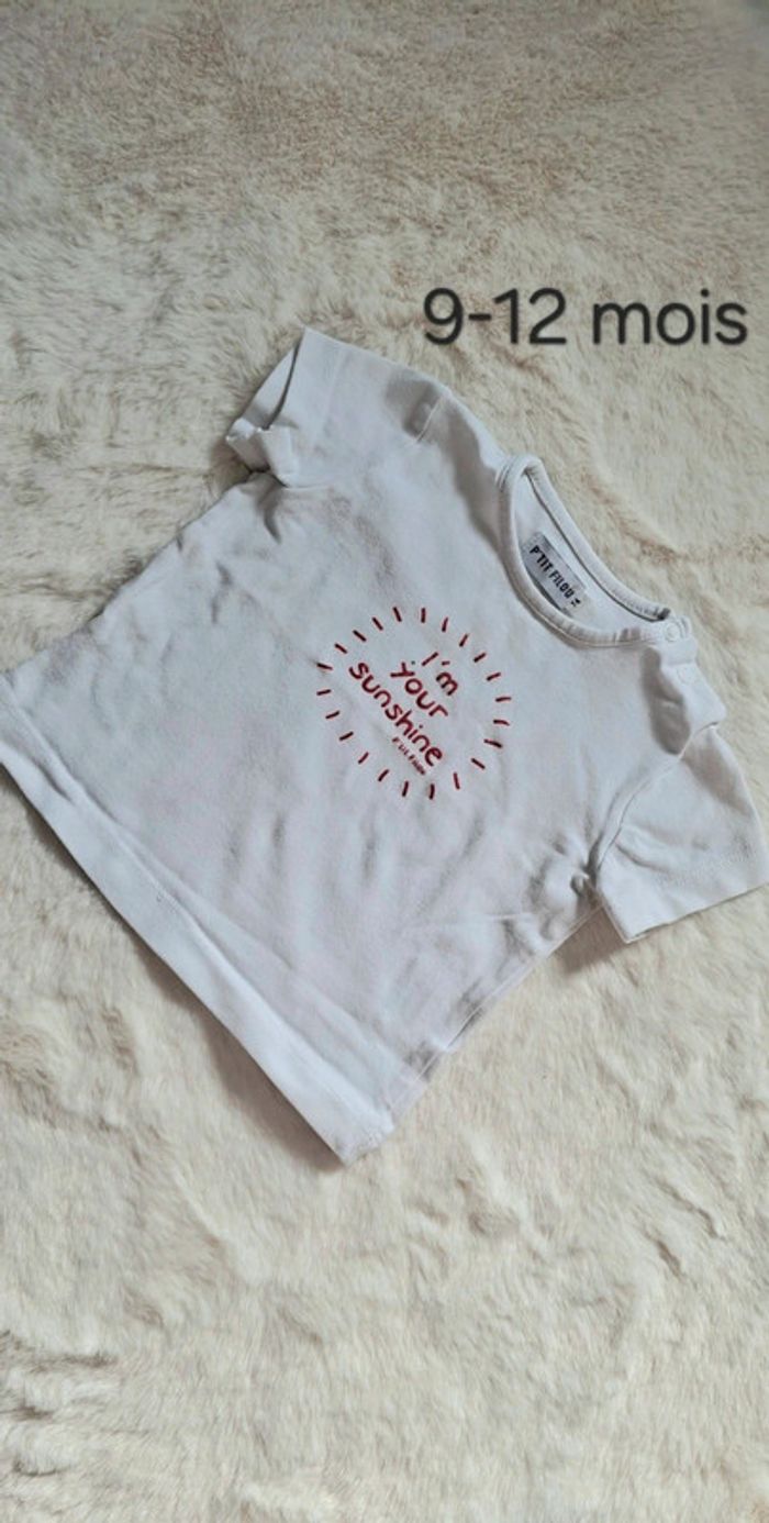 T-shirt P'tit Filou taille 9-12 mois